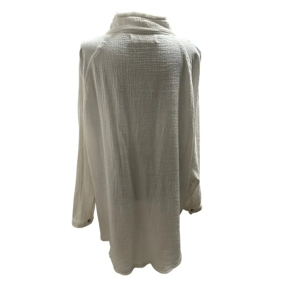 Free People - We The Free Summer Daydream Buttondown - Large - White - Picture 7 of 12